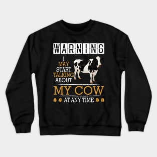 Crazy Cow lovers cow lover farmer funny Crewneck Sweatshirt